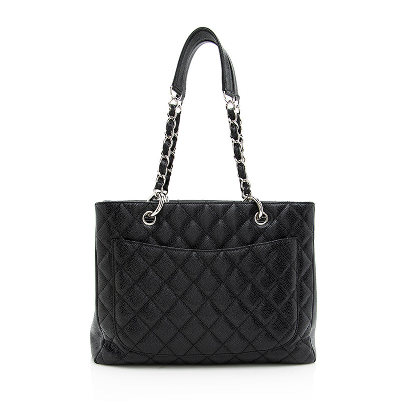 Chanel Caviar Leather Grand Shopping Tote (SHF-19344)