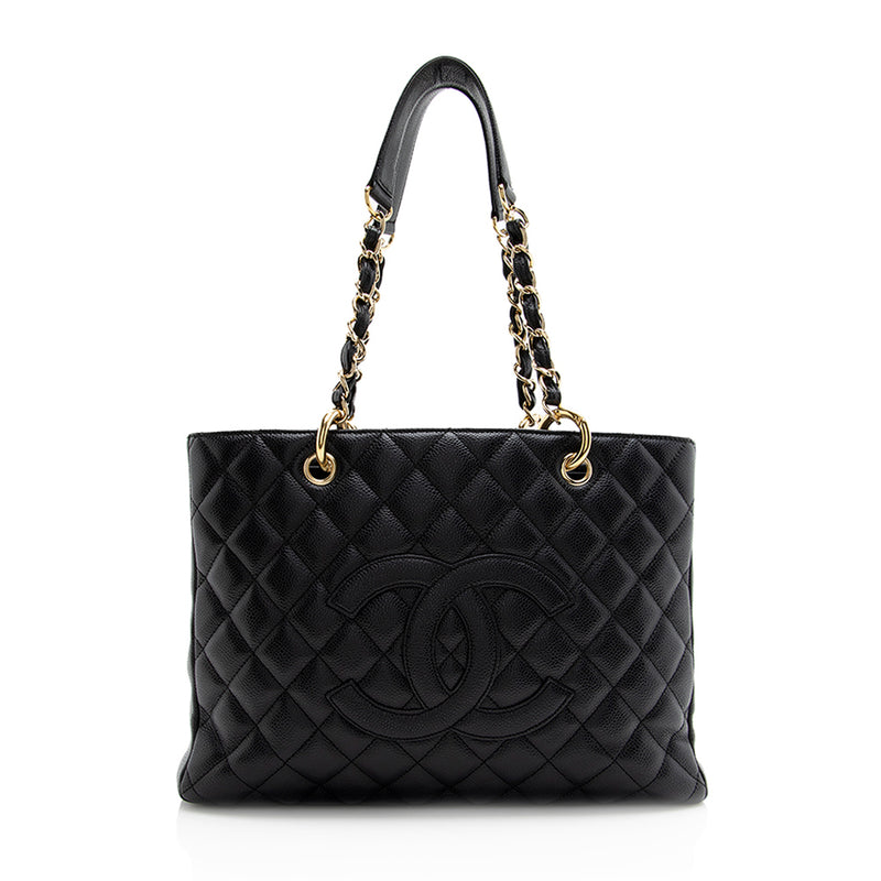 Chanel Caviar Leather Grand Shopping Tote (SHF-21146) – LuxeDH