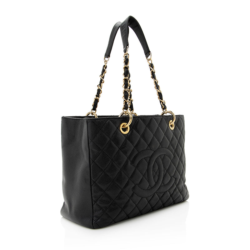 Chanel Caviar Leather Grand Shopping Tote (SHF-21624) – LuxeDH