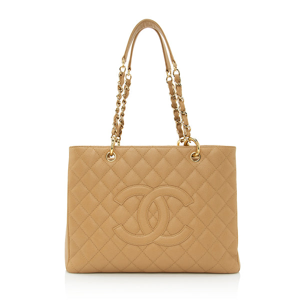 Chanel Caviar Leather Grand Shopping Tote (SHF-21725) – LuxeDH