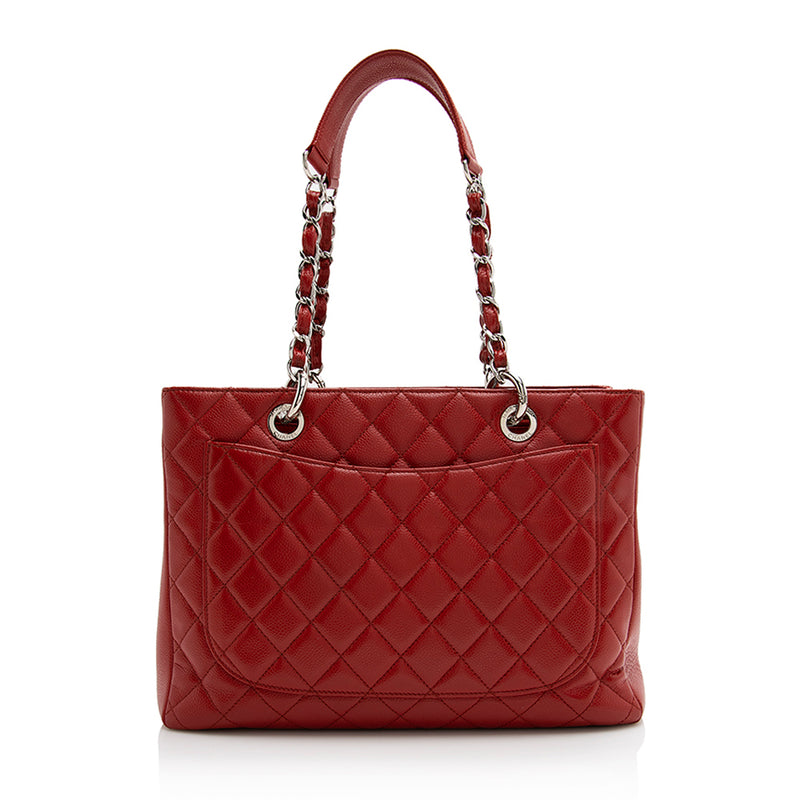Chanel Caviar Leather Grand Shopping Tote (SHF-21941)