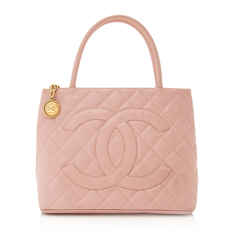 Chanel Quilted Medallion Tote Cavier Leather