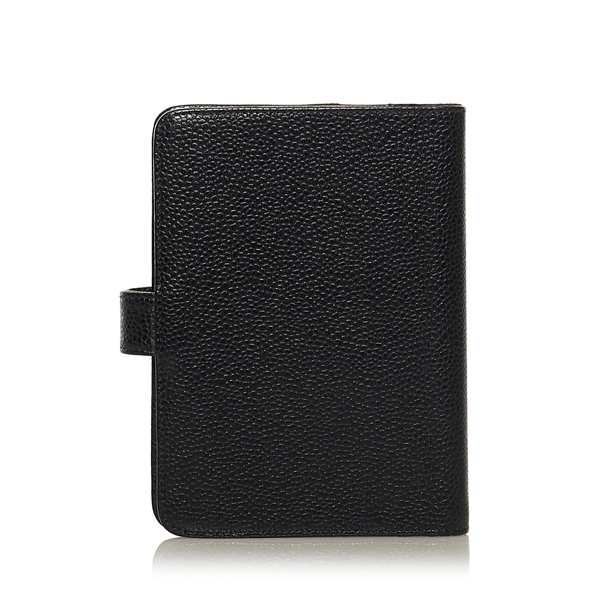 Chanel Caviar Leather Notebook Cover (SHG-34263)