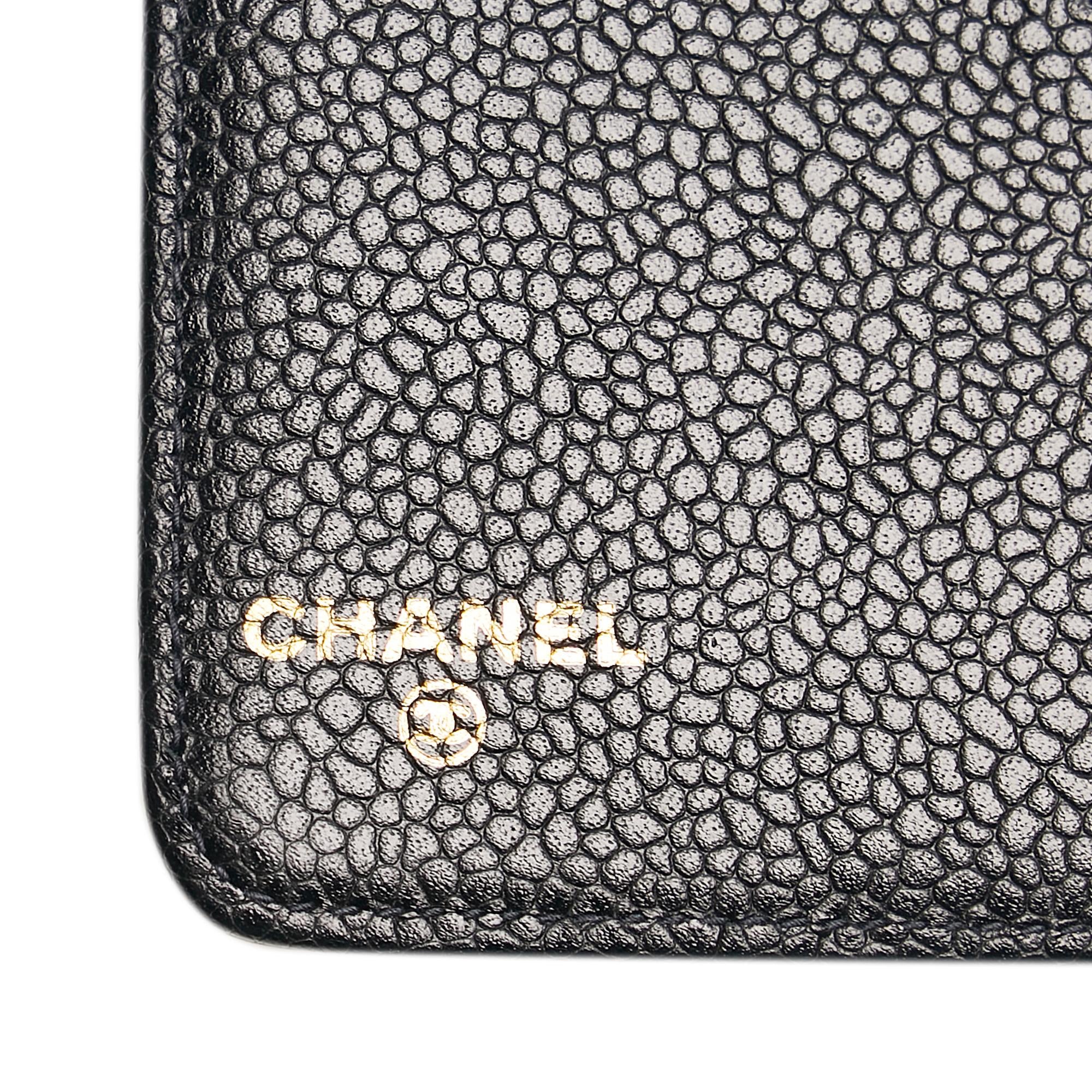 Chanel Caviar Leather Notebook Cover (SHG-34263)