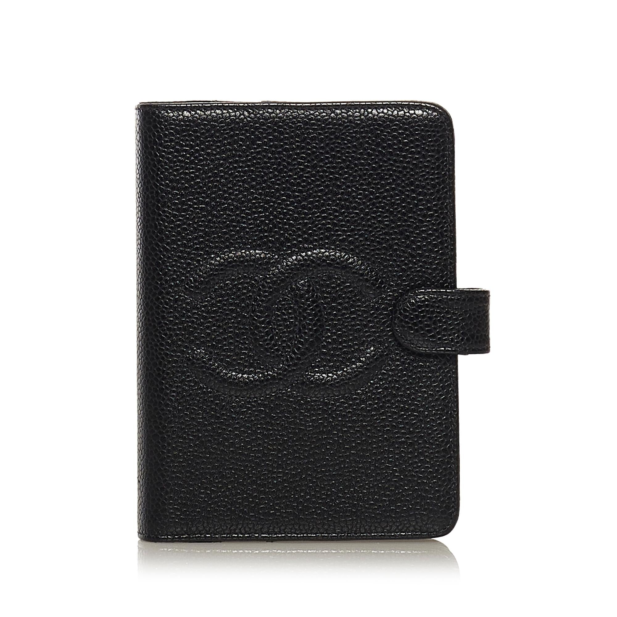 Chanel Caviar Leather Notebook Cover (SHG-34263)