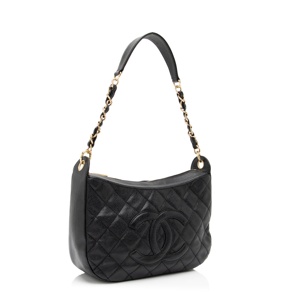 Chanel Caviar Leather Petite Timeless Tote (SHF-17772) – LuxeDH