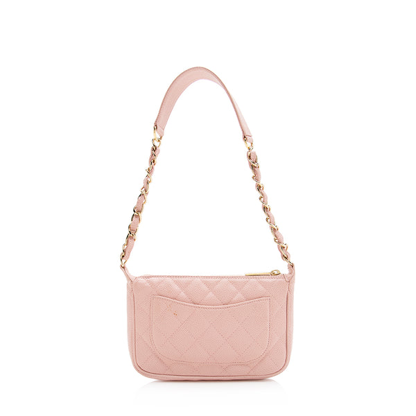 Chanel Timeless Handbag in Pink Quilted Leather