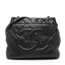 Chanel Ivory Quilted Calfskin Leather CC Timeless Soft Tote Bag - Yoogi's  Closet