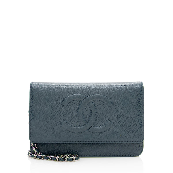 Chanel Caviar Leather Timeless CC Wallet on Chain Bag (SHF-16590)
