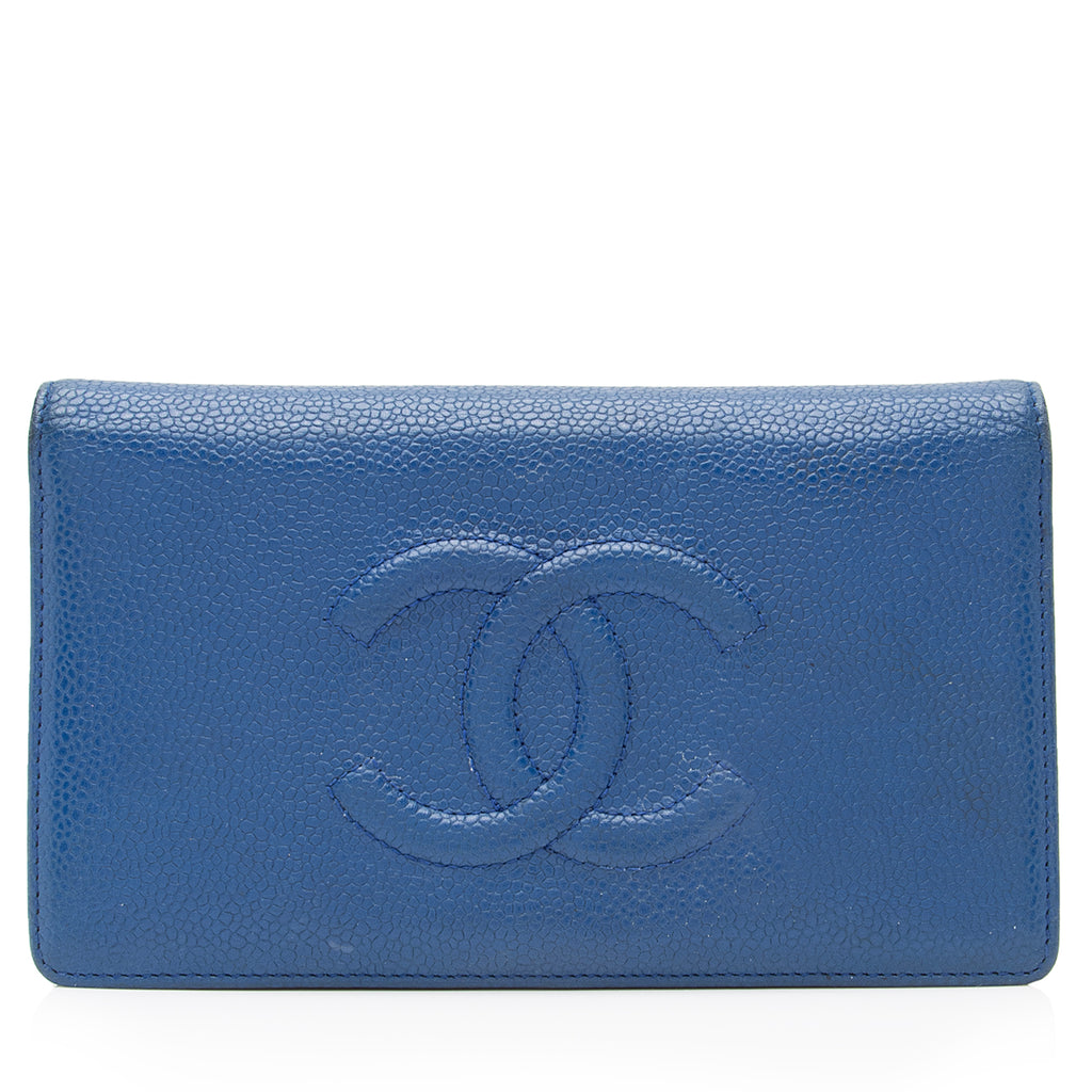 Chanel Caviar Leather Timeless CC Yen Wallet (SHF-SCpxRY) – LuxeDH