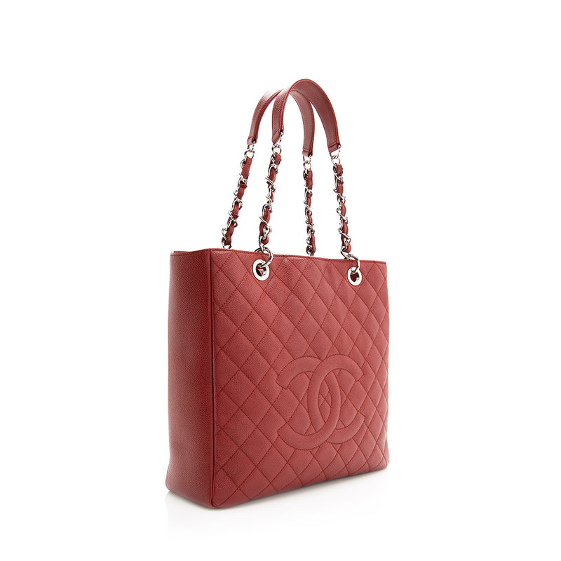 Chanel Caviar Leather Vertical Grand Shopping Tote (SHF-19404) – LuxeDH