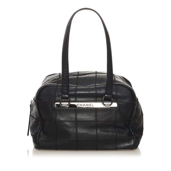 Chanel 2003 Black Caviar Leather Lax Tassel Bag · INTO