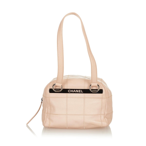 Chanel Choco Bar Caviar Leather Shoulder Bag (SHG-27013)