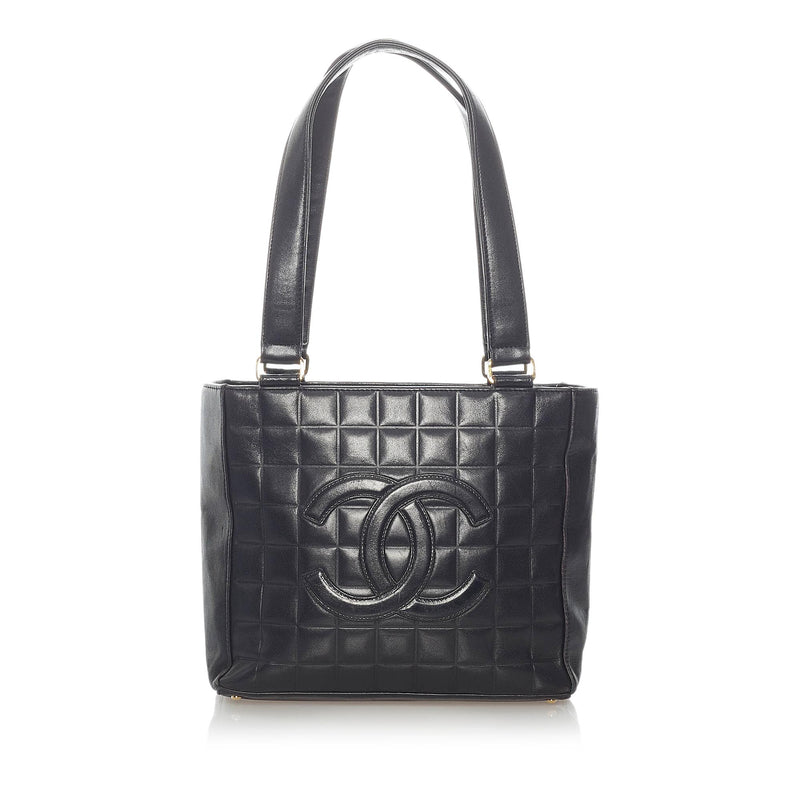 Chanel Choco Bar Lambskin Leather Shoulder Bag (SHG-32639)