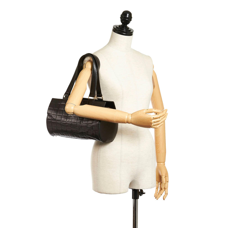 Chanel Choco Bar Lambskin Leather Shoulder Bag (SHG-34632)