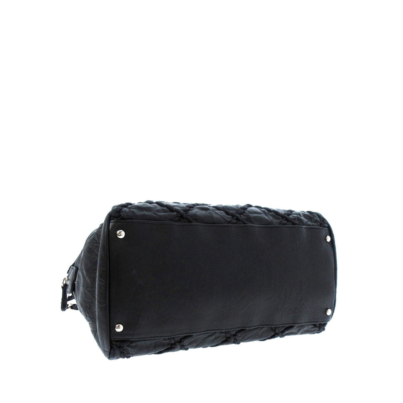 Chanel Classic Bubble Lambskin Leather Shoulder Bag (SHG-34992)