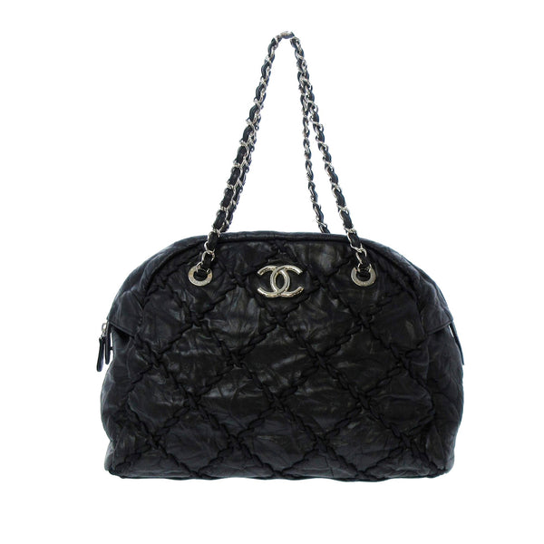 Chanel Classic Bubble Lambskin Leather Shoulder Bag (SHG-34992)