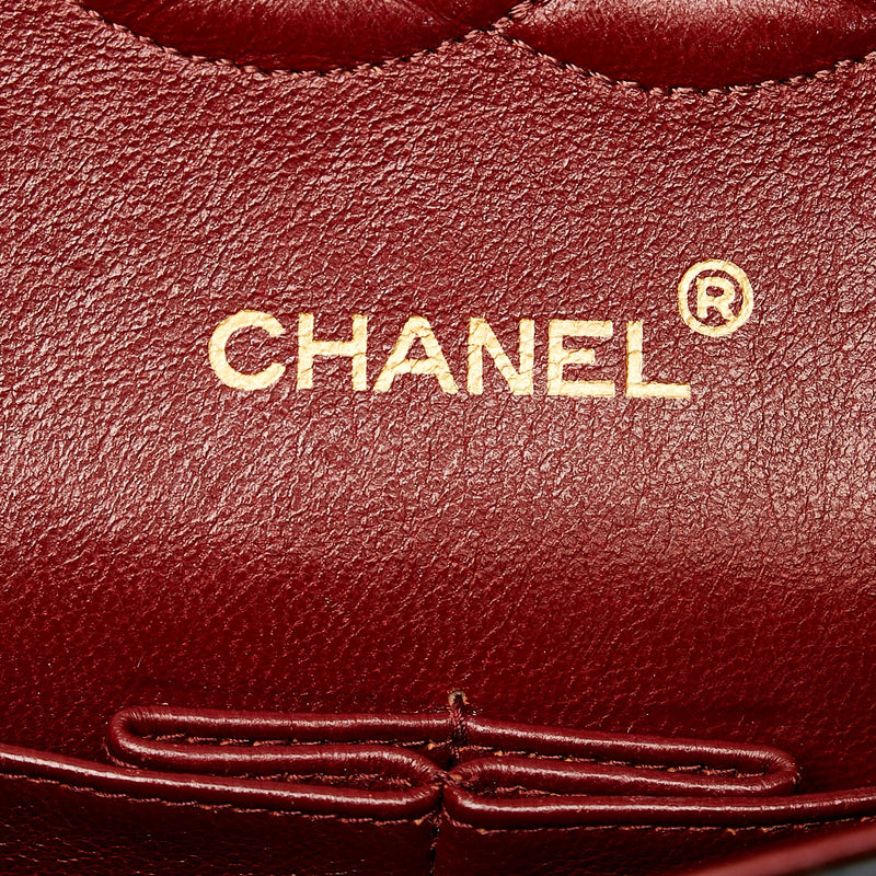 Chanel Classic Lambskin Leather Double Flap Bag (SHG-28574)