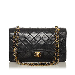 Chanel Classic Lambskin Leather Double Flap Bag (SHG-28730)