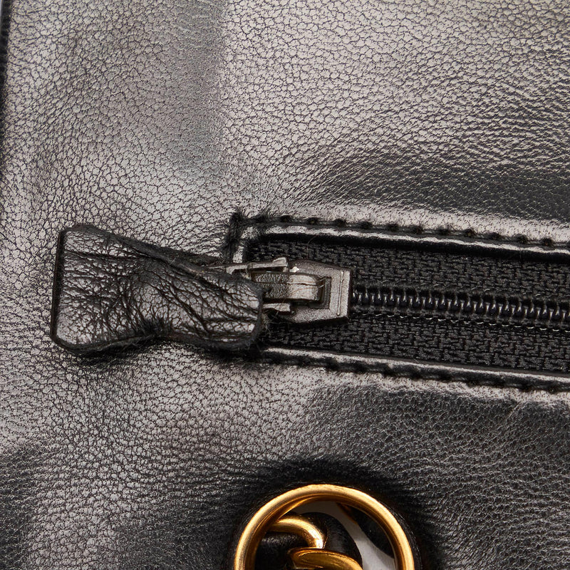 Chanel Classic Lambskin Leather Double Flap Bag (SHG-28756)
