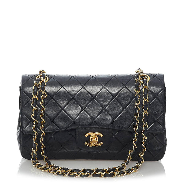 Chanel Classic Lambskin Leather Double Flap Bag (SHG-31300) – LuxeDH