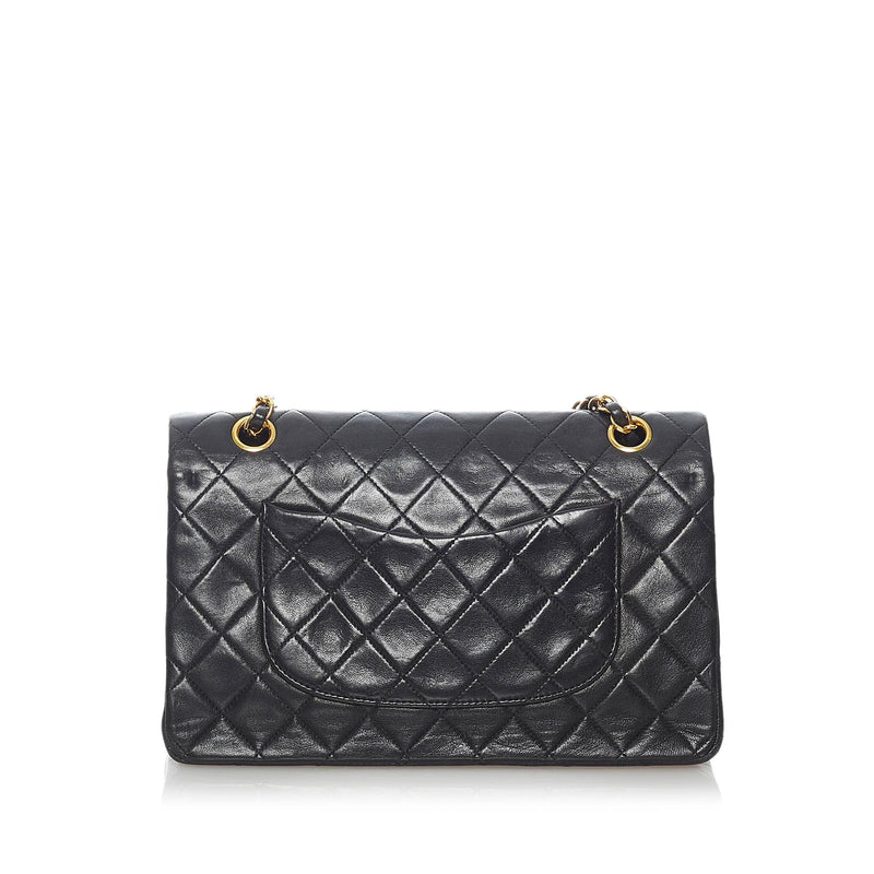 Chanel Classic Medium Lambskin Double Flap Bag (SHG-30669)