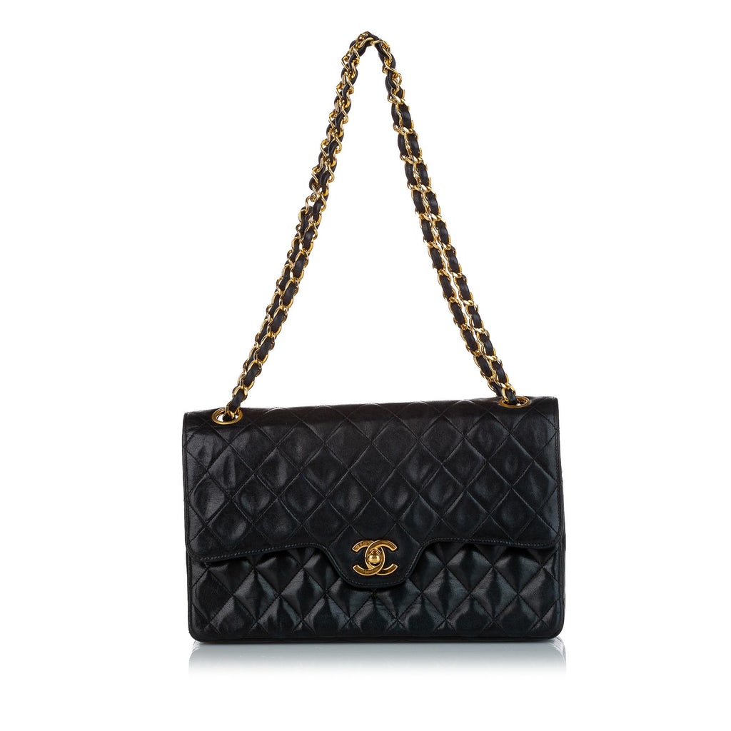 Chanel Classic Medium Lambskin Leather Double Flap Bag (SHG-27962) – LuxeDH