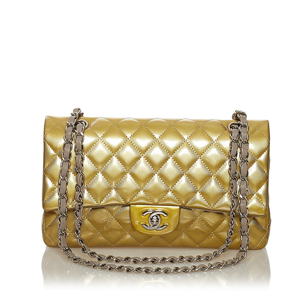 Chanel Classic Patent Leather Double Flap Bag (SHG-31448) – LuxeDH