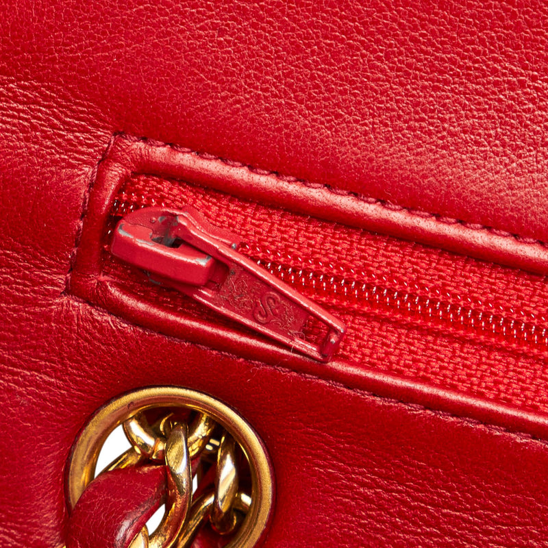 Chanel Classic Small Lambskin Leather Single Flap Bag (SHG-28011)