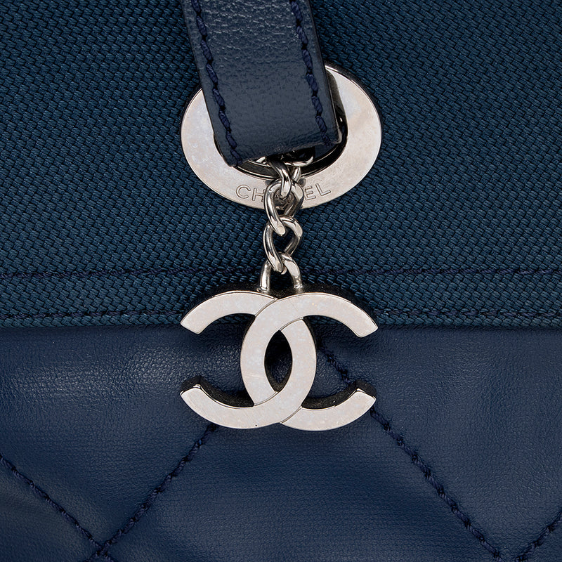 Chanel Coated Canvas Biarritz Tote (SHF-16663)