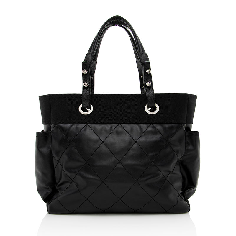 Chanel Coated Canvas Paris Biarritz Large Tote (SHF-14997) – LuxeDH