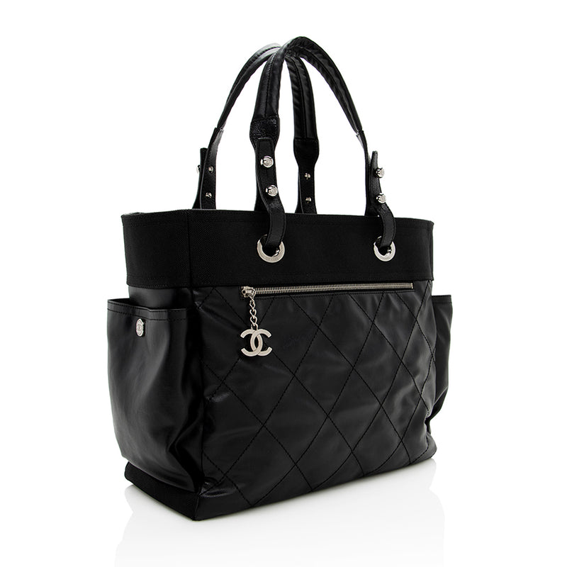 Chanel Coated Canvas Paris Biarritz Large Tote (SHF-14997) – LuxeDH