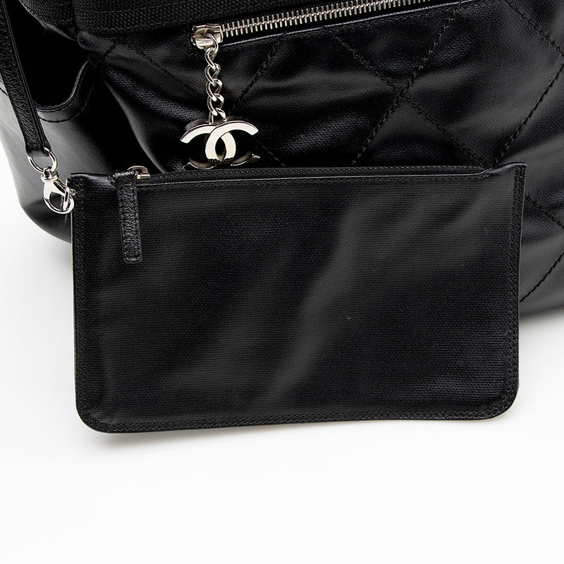 Chanel Paris Biarritz Large Tote Bag (Black) 