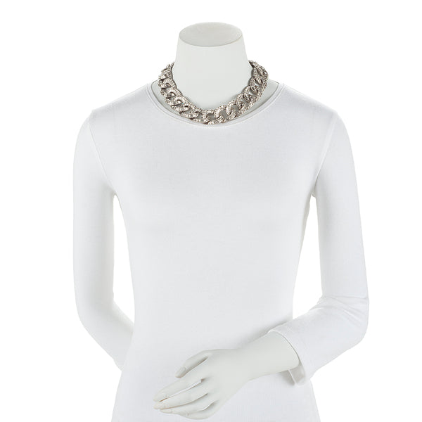 Chanel Crystal CC Choker Necklace (SHF-20258)