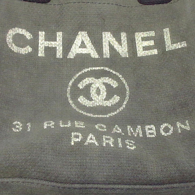 Chanel Deauville Canvas Tote Bag (SHG-26193)