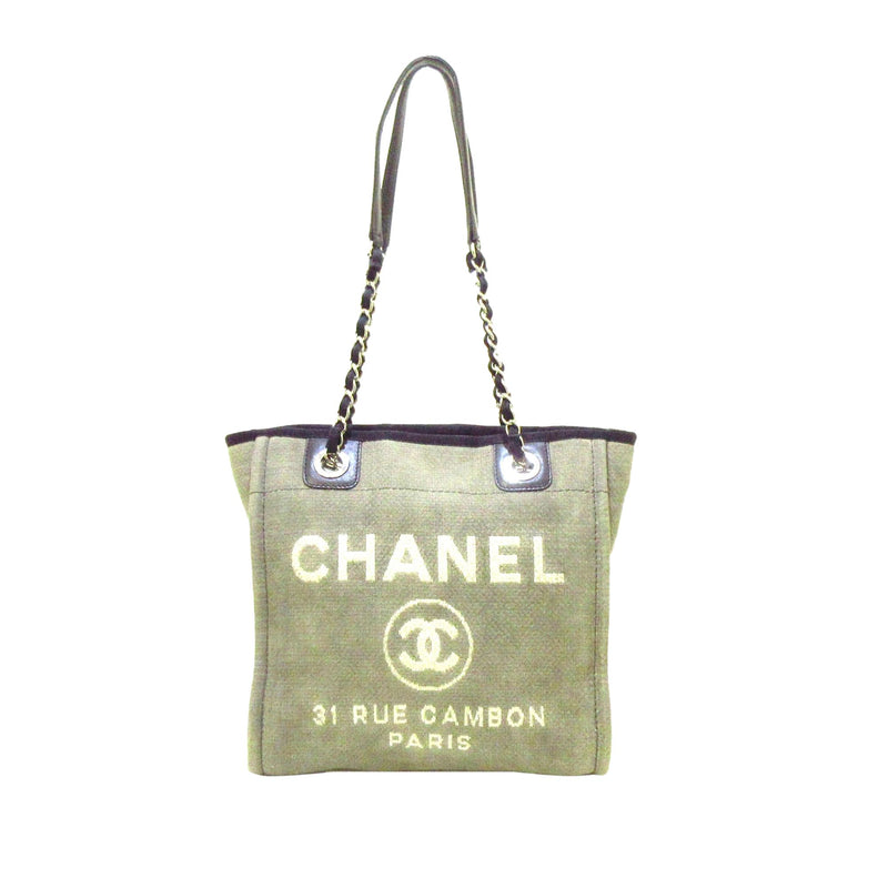 CHANEL Canvas Deauville Tote Shoper Bag Beige | 3D model
