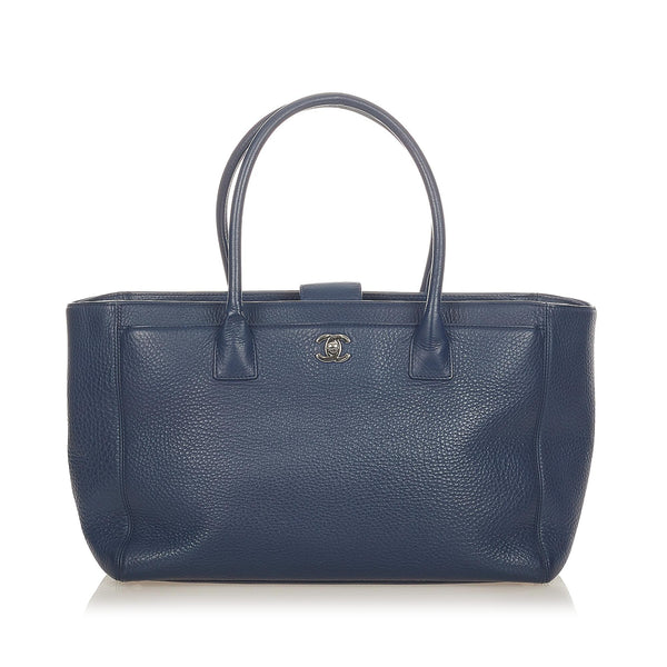 Chanel Executive Cerf Caviar Leather Tote Bag (SHG-25161)