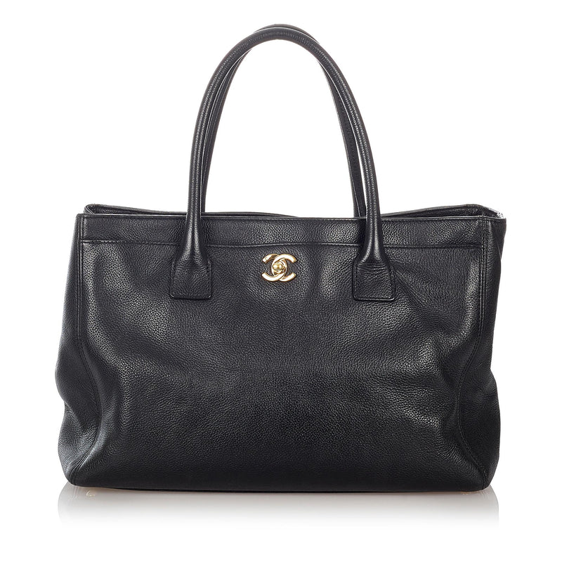 Chanel Executive Cerf Leather Tote Bag (SHG-26789)