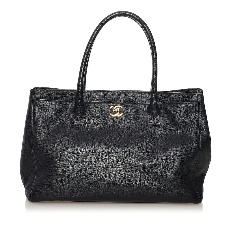 Chanel Executive Cerf Leather Tote Bag (SHG-32729)