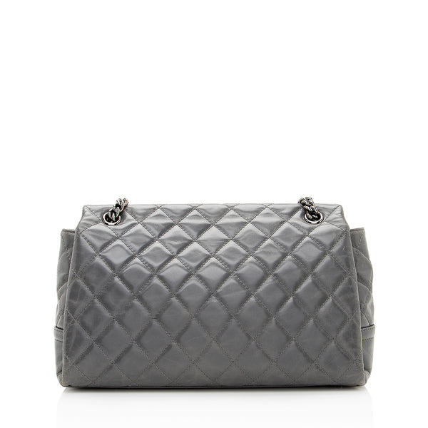 Chanel Glazed Calfskin Accordion Flap Bag (SHF-19847) – LuxeDH