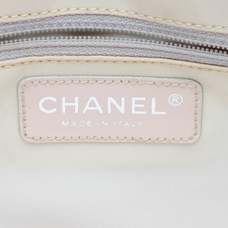 Chanel Glitter Nylon Travel Line Medium Tote (SHF-16771)