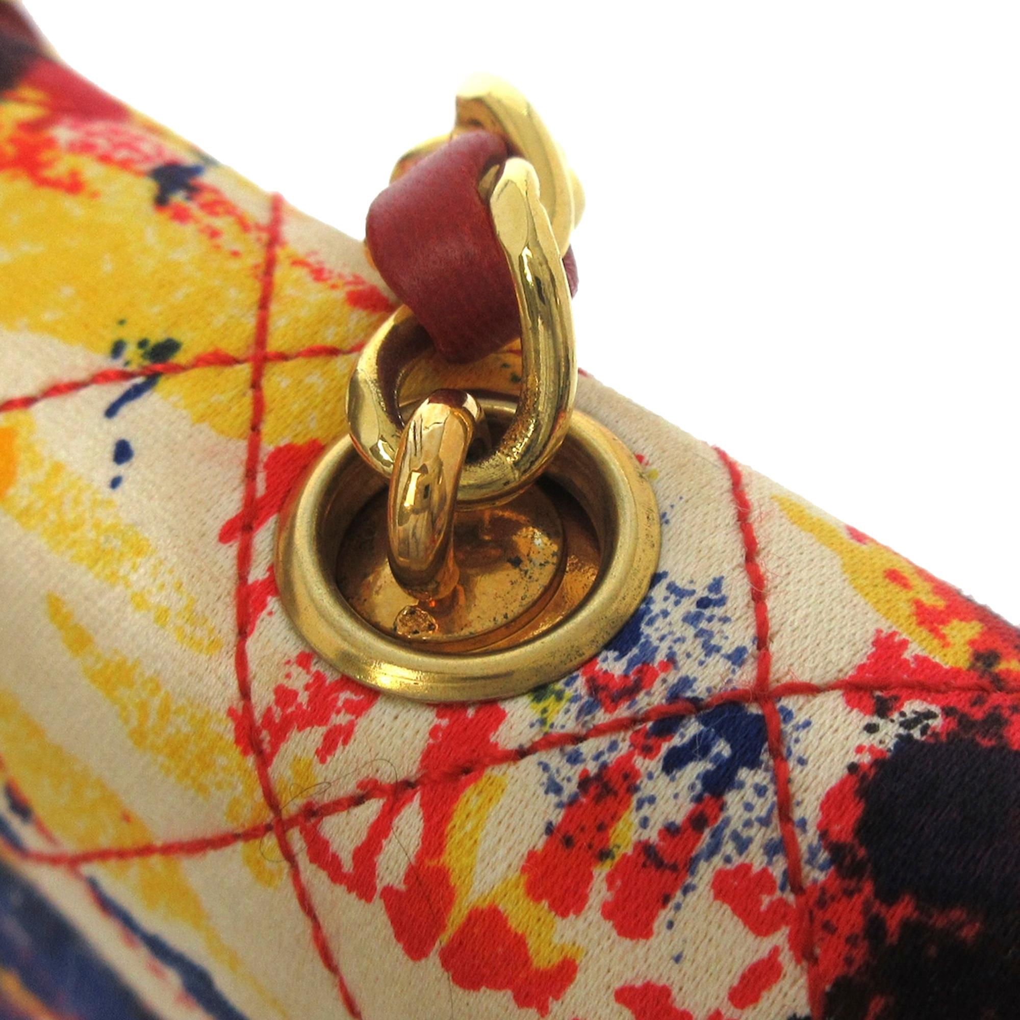 Chanel Graffiti Watercolor Matelasse Satin Crossbody Bag (SHG-34312)