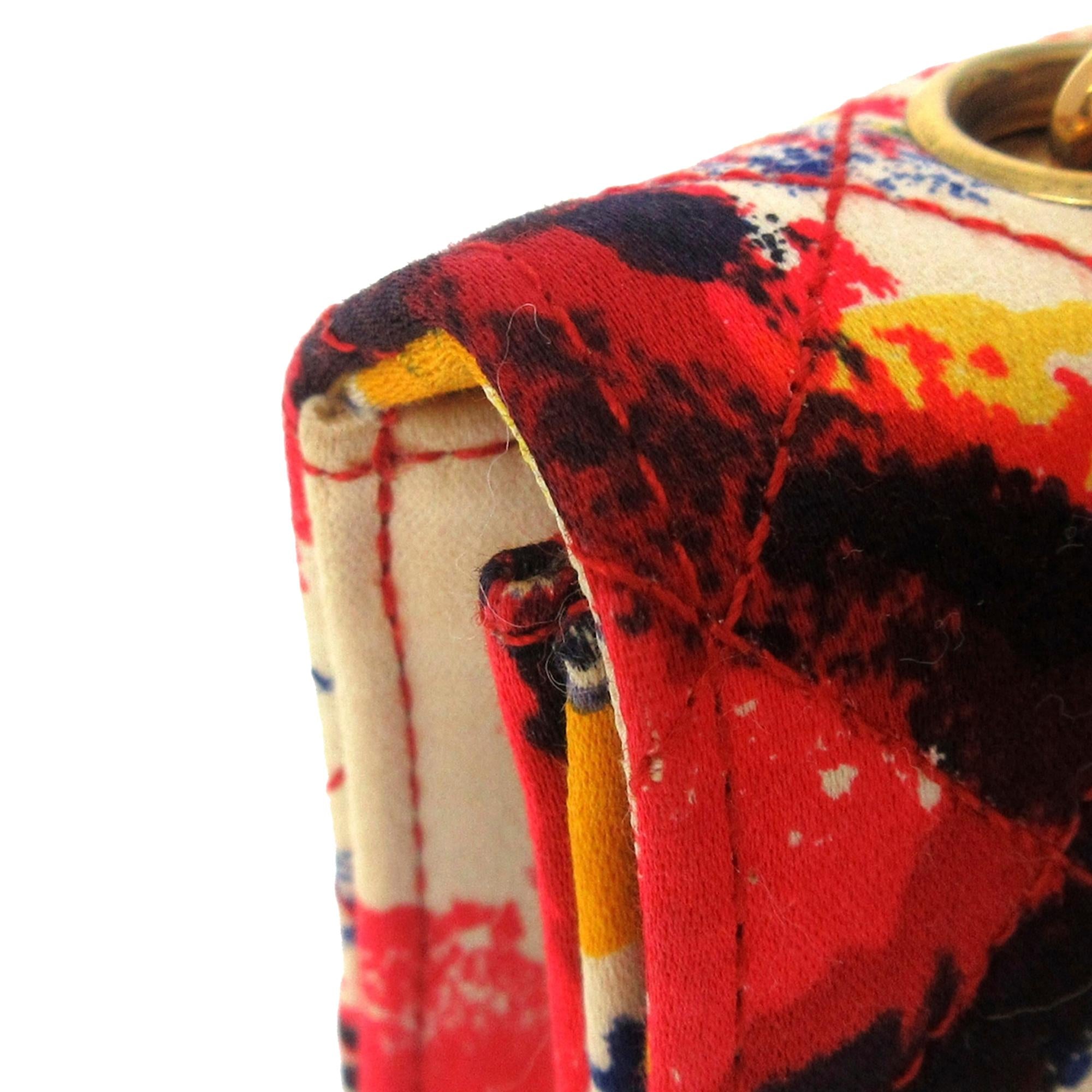 Chanel Graffiti Watercolor Matelasse Satin Crossbody Bag (SHG-34312)