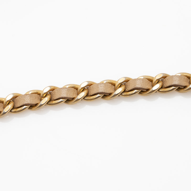 Chanel Grained Calfskin CC Filigree Clutch with Chain (SHF-22656)