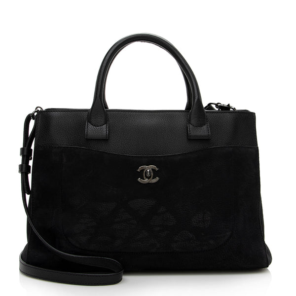 Chanel Grained Calfskin Suede Neo Executive Large Shopping Tote (SHF-16755)