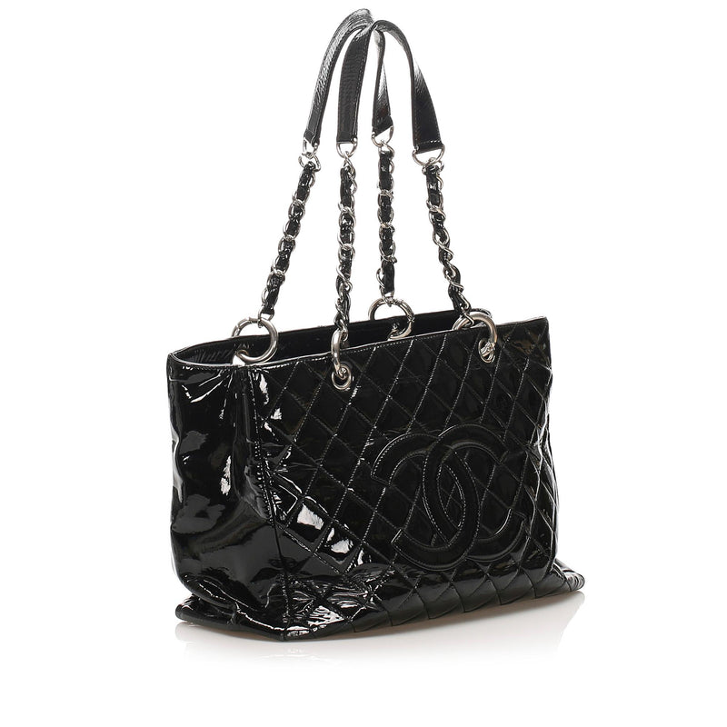 Chanel Grand Shopping Patent Leather Tote Bag (SHG-37882)