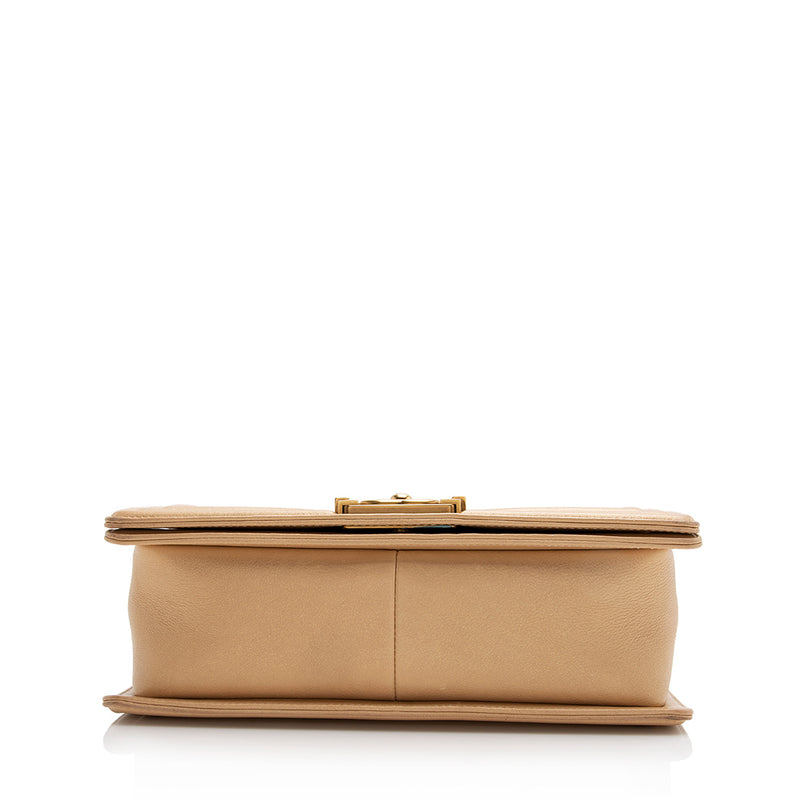Chanel Iridescent Calfskin Old Medium Boy Bag (SHF-21920)