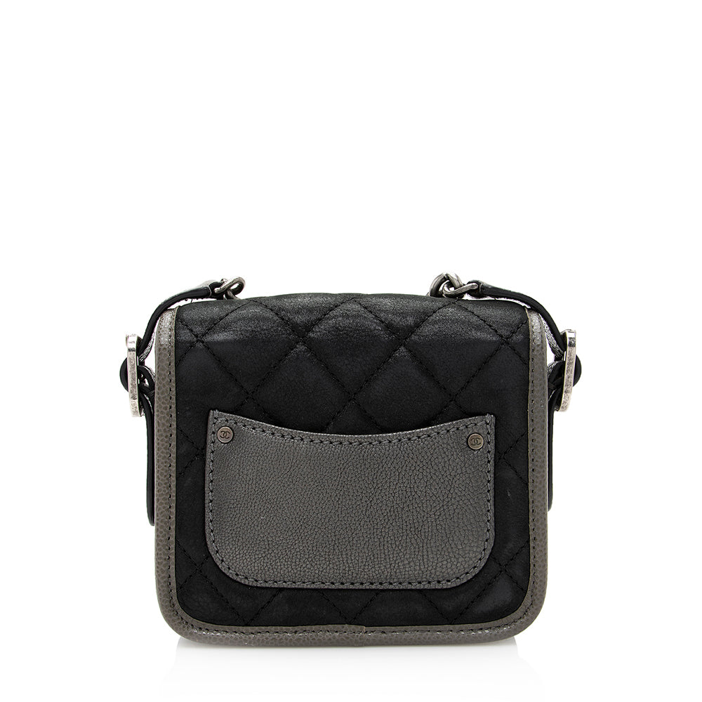 Chanel Iridescent Calfskin Paris Bombay Back to School Mini Flap Bag (SHF-20486)