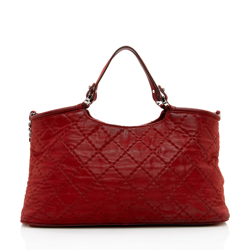 Balenciaga Red Grained Calfskin Leather Neo Classic Large City Bag