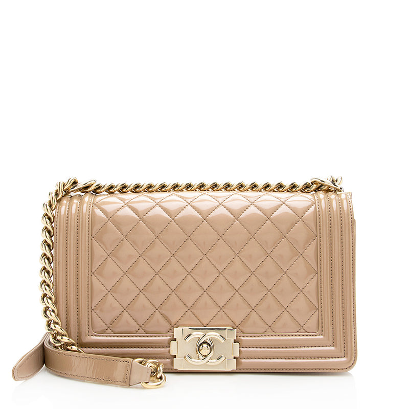 Chanel Iridescent Shiny Calfskin Old Medium Boy Bag (SHF-18440) – LuxeDH